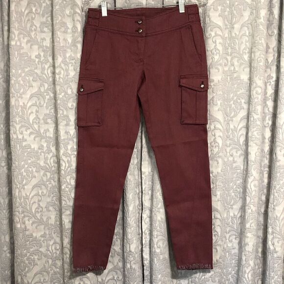 w by Worth slim ankle cargo pants size 2 - Picture 8 of 9